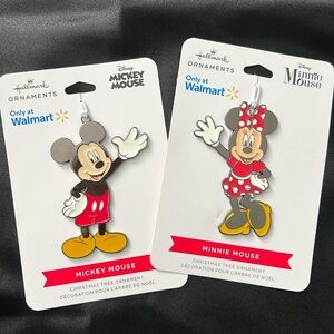 Hallmark Mickey and Minnie Mouse ornaments